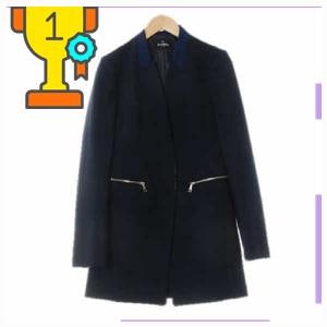린자켓 린 3965 다크네이비 트윈지퍼포켓하프자켓 [38]