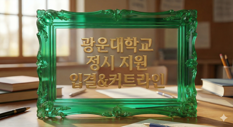 2026학년도 정시 광운대 입결 커트라인 분석  [우만동CMA국어영어학원]