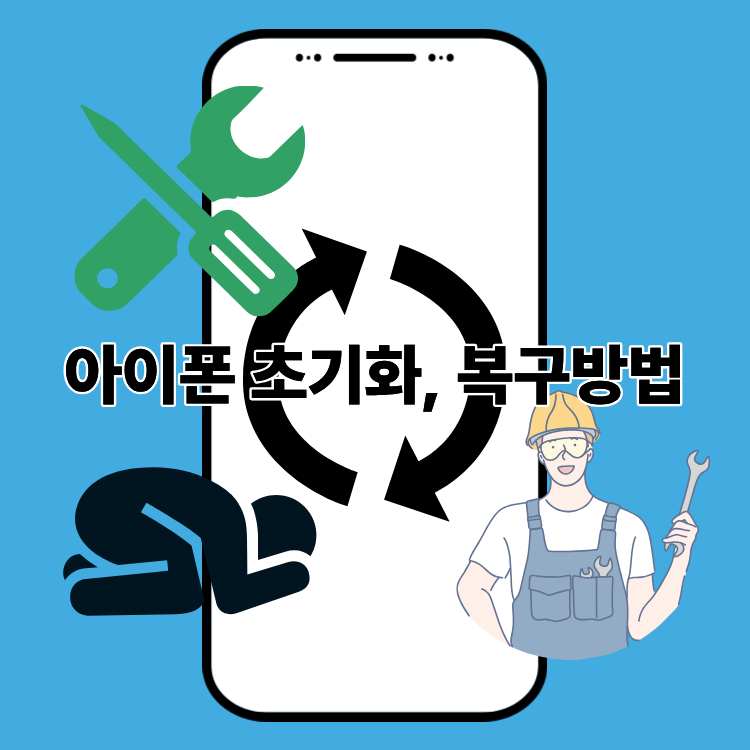 아이폰 초기화 하는법, 초기화 복구, 비밀번호 까먹었을때 초기화