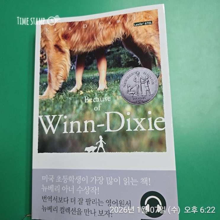  Because of Winn-Dixie 뉴베리 수상작 노블 영어원서 추천 엄마표영어