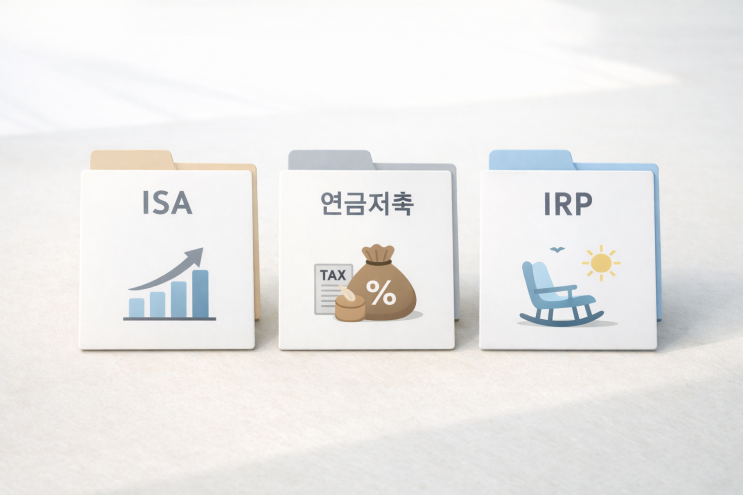  ISA vs 연금저축 vs IRP 차이 | 내 상황별 선택 가이드