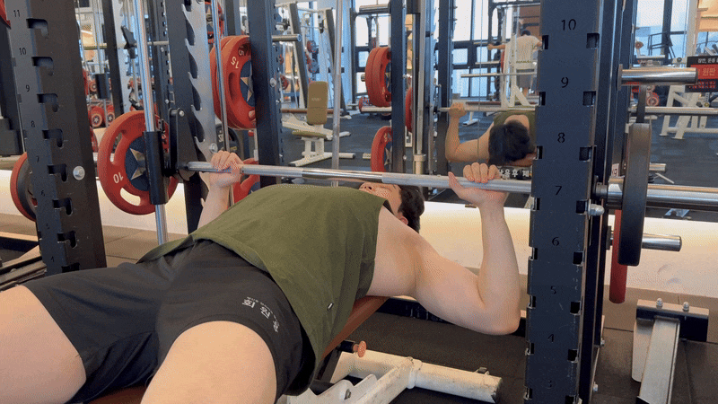 스미스머신 벤치프레스 프리웨이트 바벨 벤치프레스 종류 효과 차이점