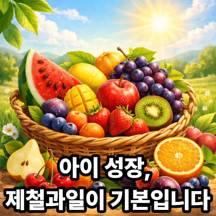   성장기 아이에게 좋은 제철과일 가이드｜키·면역력·집중력까지 챙기는 선택법