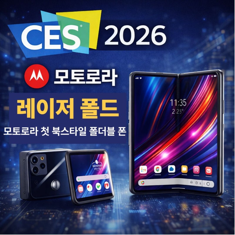CES2026, 모토로라 폴더블폰 "레이저폴드(Razr Fold)" 공개