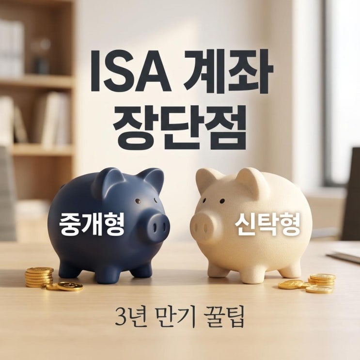  ISA 계좌 장단점 세금 0원 도전! 중개형 vs 신탁형 비교와 3년 만기 꿀팁 (비과세)