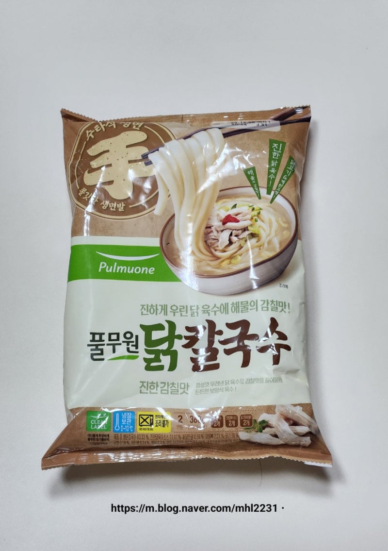 풀무원 닭칼국수 리뷰