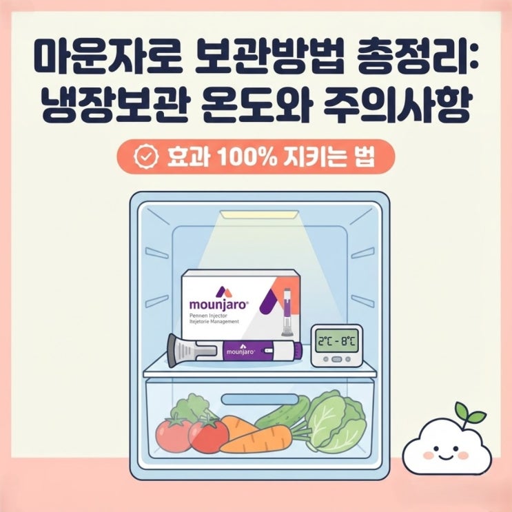 마운자로 보관방법 총정리: 냉장보관 온도와 주의사항 (효과 100% 지키는 법)