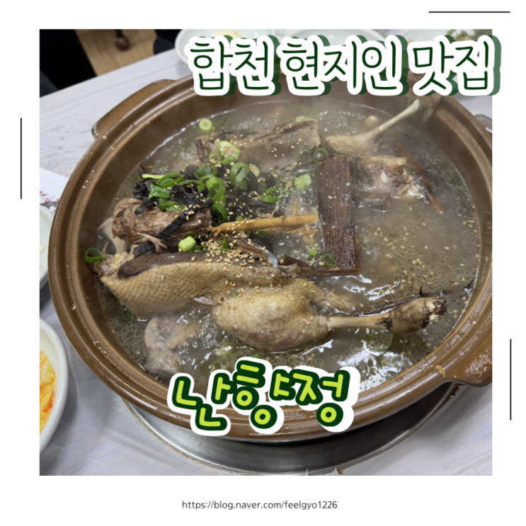 합천 현지인 맛집 부모님 모시고 다녀온 합천 능이백숙맛집, 난향정 솔직 후기