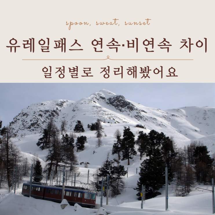  유레일패스 연속비연속 차이, 여행 전에 꼭 알아야 할 기준