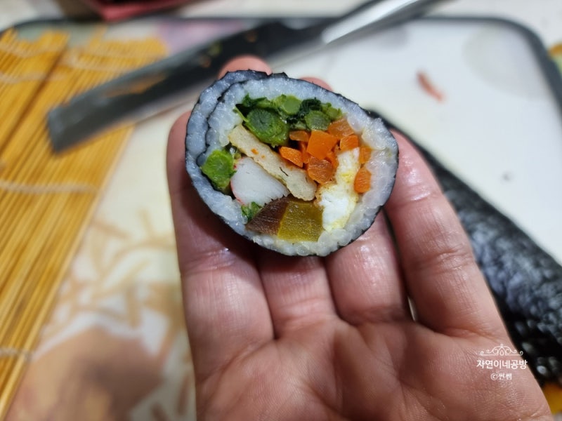 부지갱이 나물 김밥 만들기