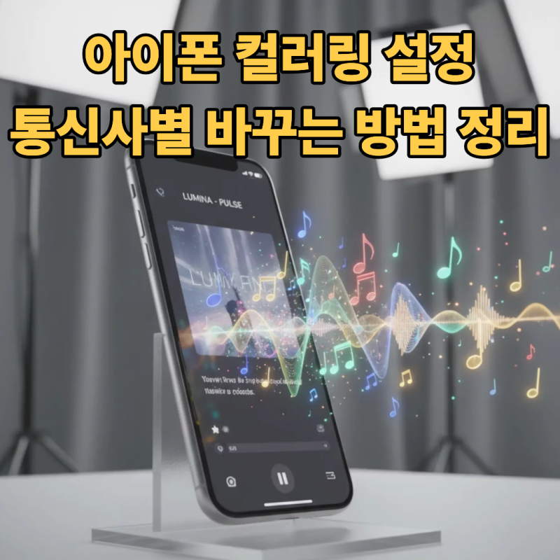 아이폰 컬러링 설정, 통신사별로 간단하게 바꾸는 방법