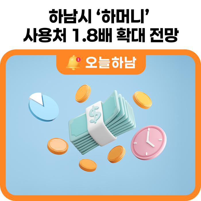 하남시 ‘하머니’ 사용처 1.8배 확대 전망… 가맹 기준 30억 상향