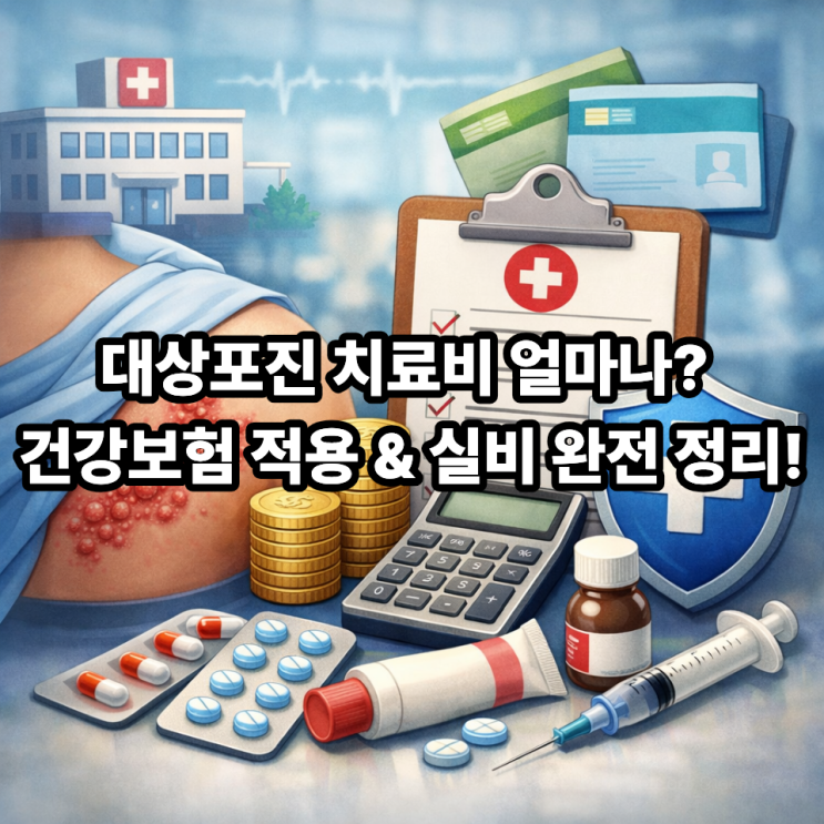  대상포진 치료 비용 총정리  건강보험 적용 범위 & 실비, 부담금 정확 안내