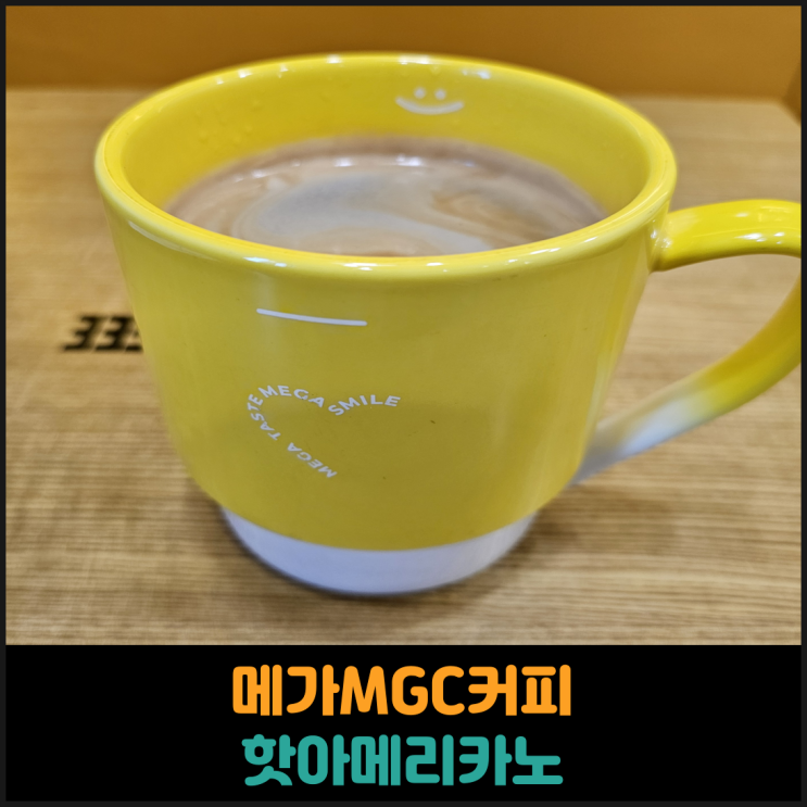  메가MGC커피 핫아메리카노 후기