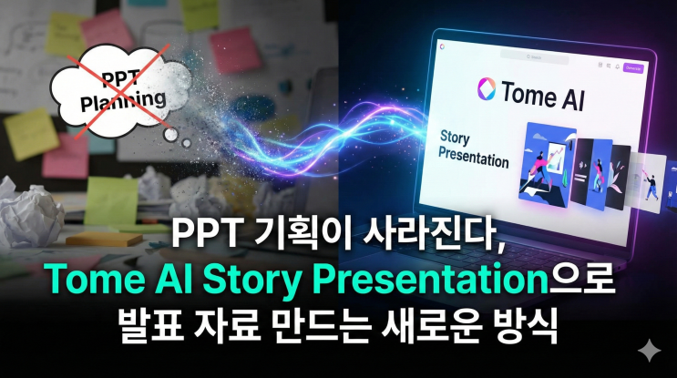  PPT 기획이 사라진다, Tome AI Story Presentation으로 발표 자료 만드는 새로운 방식