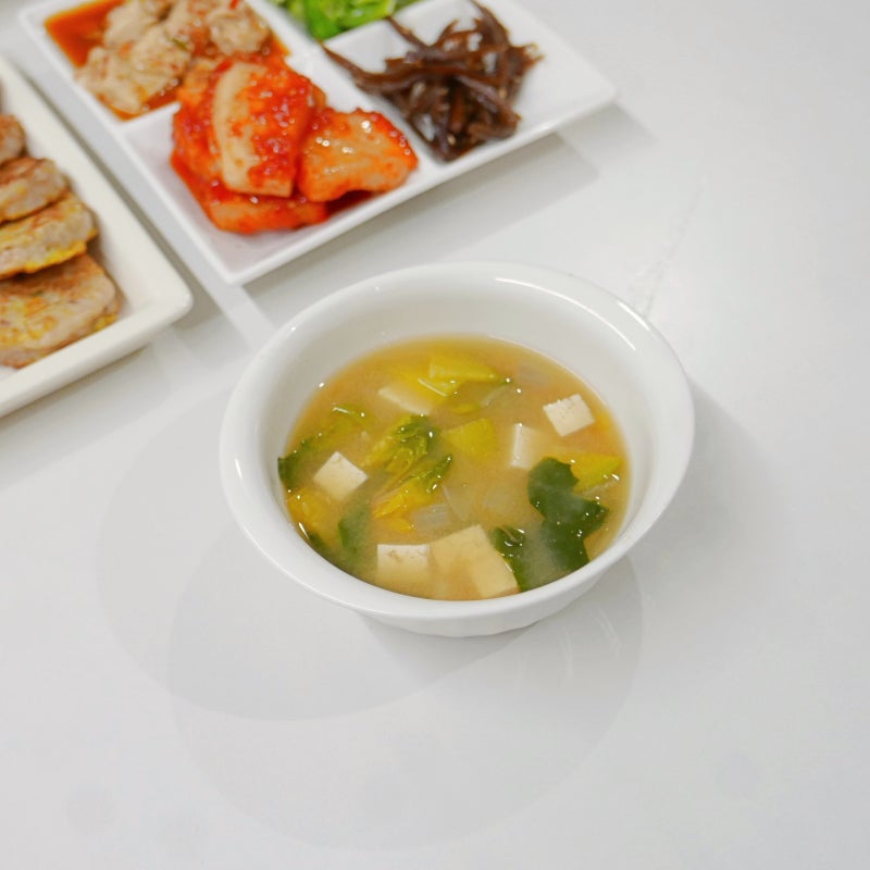 돌아기 시금치된장국 끓이는법 유아식 국 레시피