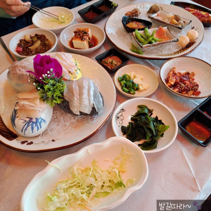 당진 맛집) 한진포구 가성비 끝판왕 '팔각정횟집' - 점심특선