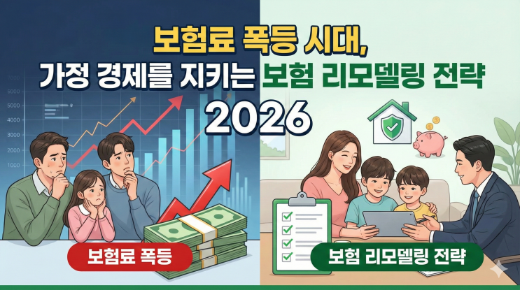  보험료 폭등 시대, 2026년 가정 경제를 지키는 보험 리모델링 전략