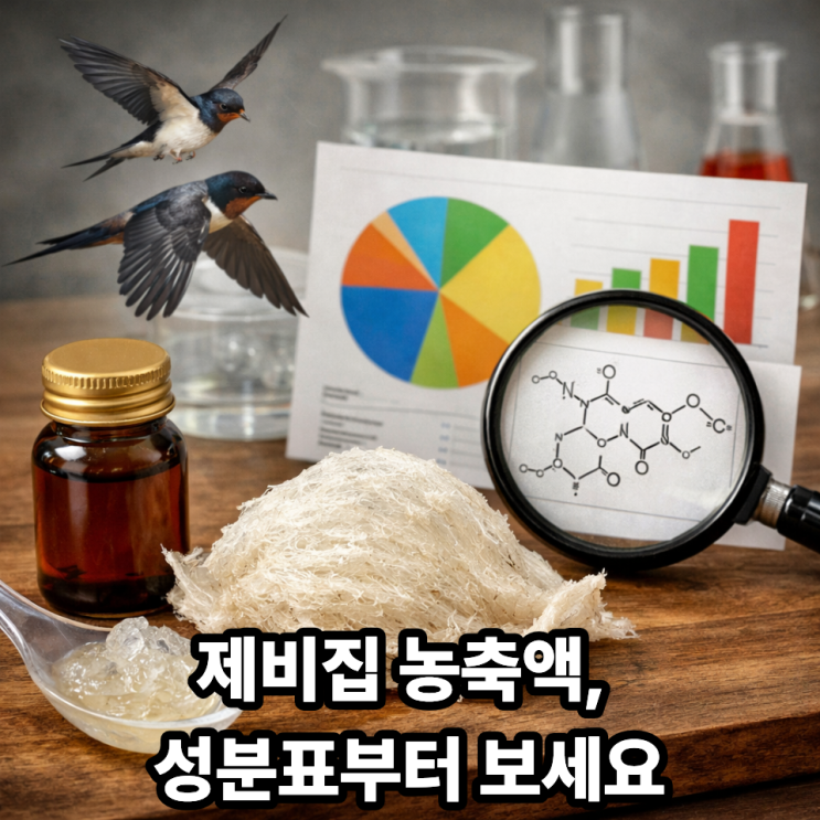   제비집 농축액, 효과 있을까?｜성분표 제대로 보는 법 총정리