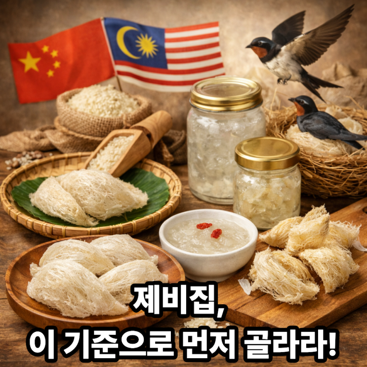  ️ 제비집 제품 고르는 법｜원산지·가공 방식 체크 포인트