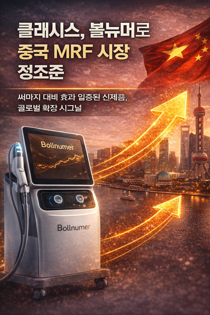 클래시스, 볼뉴머로 중국 MRF 시장 정조준