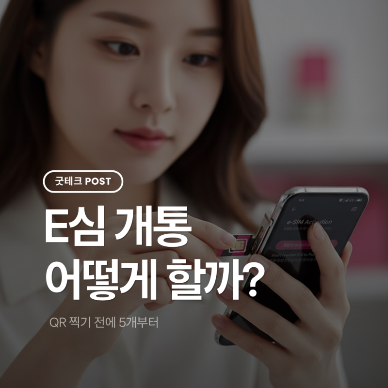 E심 개통 안 되면 대부분 여기서 막힘, esim개통 5가지 확인