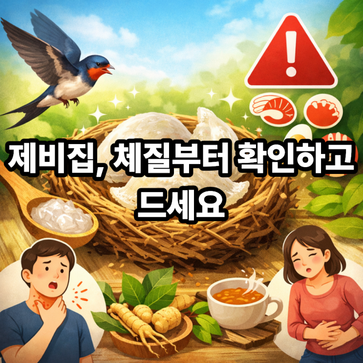  제비집 알레르기 주의사항｜체질별로 안전하게 먹는 섭취 가이드