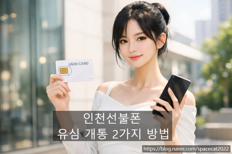  인천선불폰 유심 비대면 및 대리점 개통 정리하기