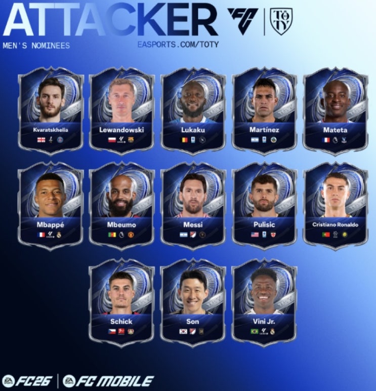  손흥민 FC 26 올해의 팀 후보 선정 MLS에서도 증명된 월드클래스의 가치