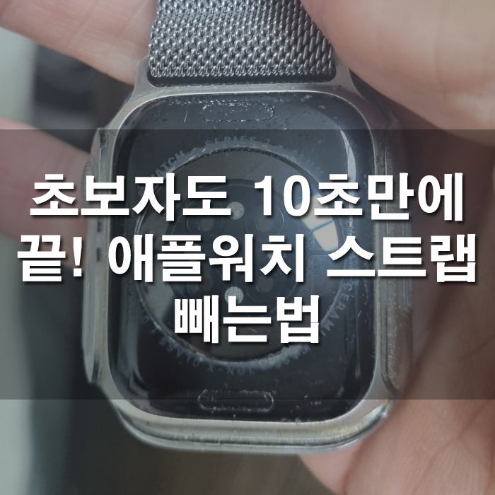 초보자도 10초 만에 끝! 애플워치 스트랩 빼는법 및 교체 방법 정리