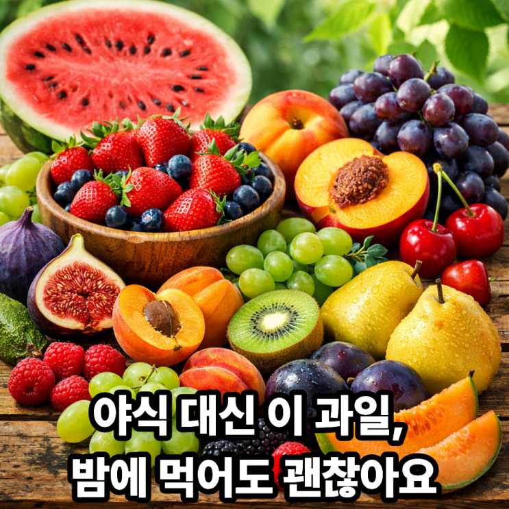   야식 대신 좋은 제철과일 추천｜밤에 먹어도 부담 없는 선택