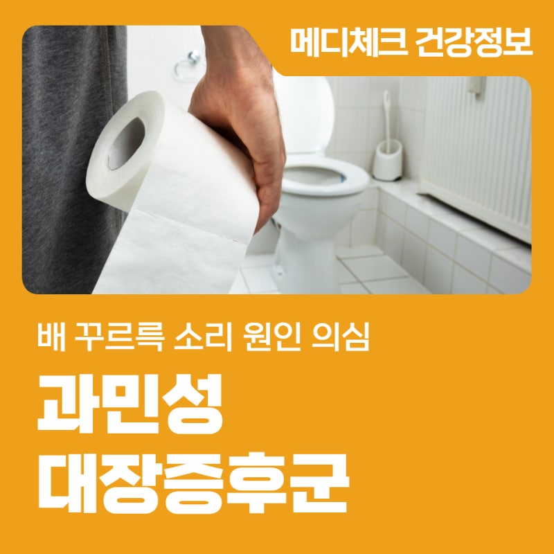 과민성대장증후군 배 꾸르륵 소리 원인 의심