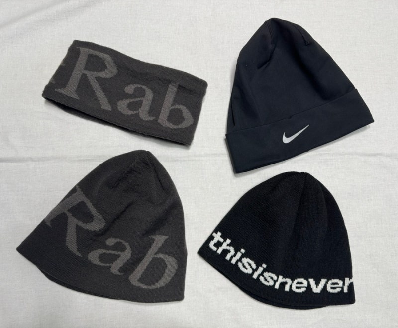 [Rab, Nike, thisisneverthat] 랩, 나이키, 디네댓 겨울 러닝 비니 / 러닝 음악 추천