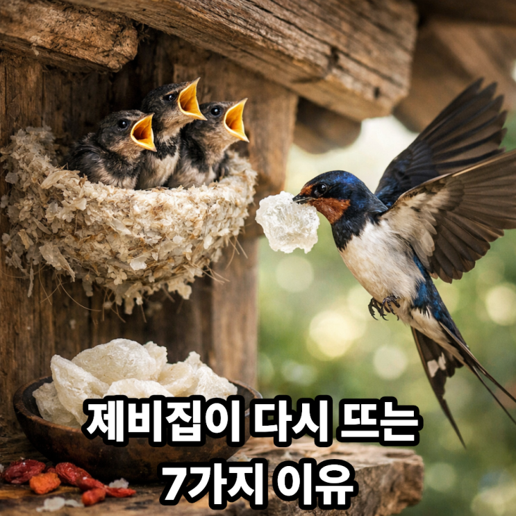   요즘 제비집이 다시 주목받는 이유｜건강·트렌드·가치 모두 잡다