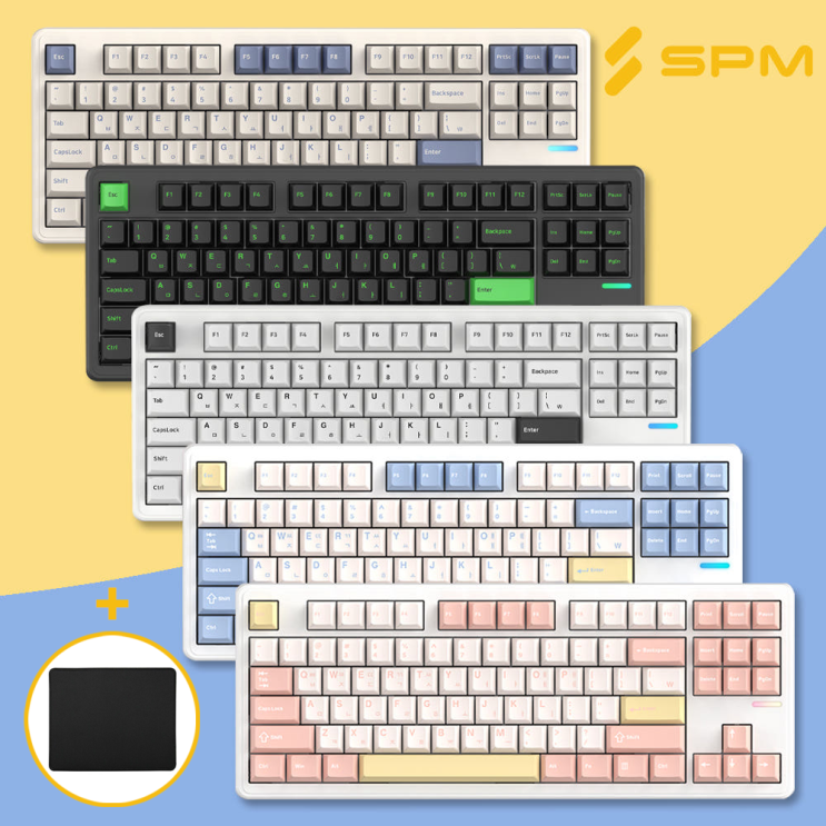  무선키보드 SPM PL87W 몽돌 +패드 사용기 - 실사용 후기