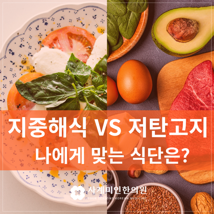  판교한의원 | 지중해식 vs 저탄고지, 나에게 맞는 식단은?