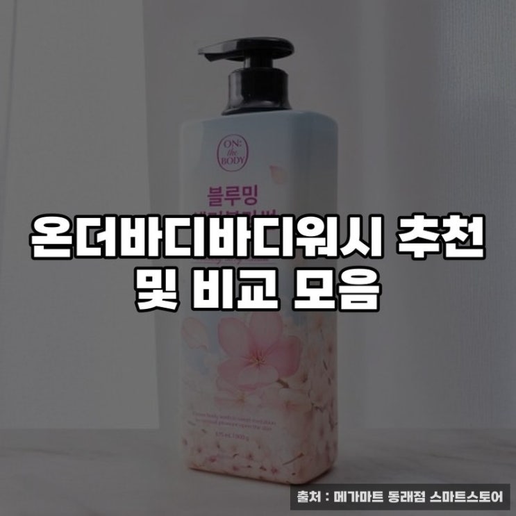  온더바디바디워시 추천 및 비교 모음