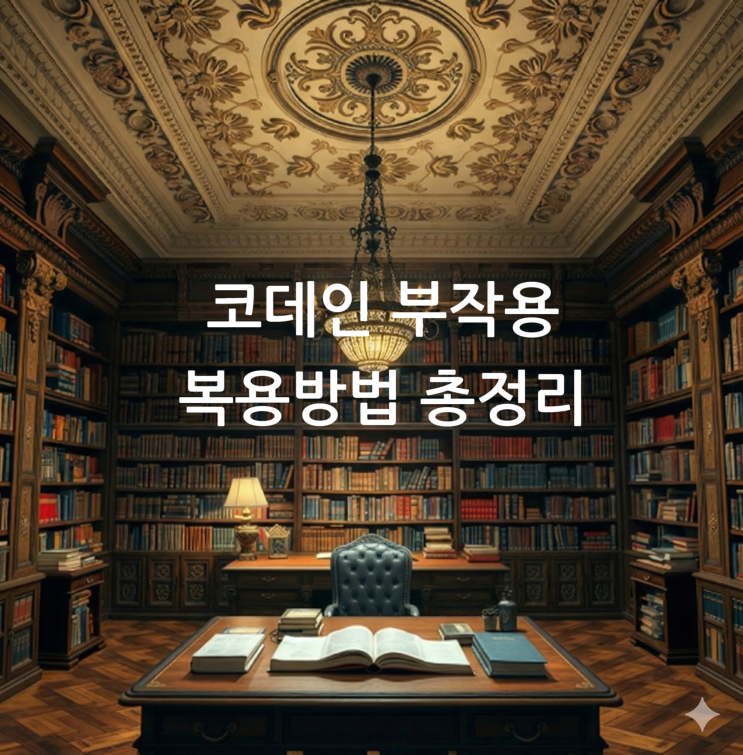  코데인 부작용 복용방법 총정리