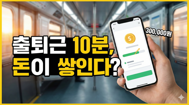  출퇴근 10분으로 월 30만원 만든 직장인의 앱테크 부업 실전 루틴