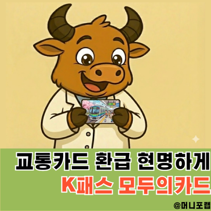  K패스 교통카드, 26년 시작되는 모두의 카드 신청 및 환급 방법
