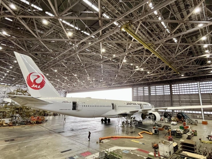  도쿄 여행 하네다공항 JAL 일본항공 격납고 투어 후기