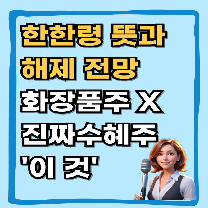  한한령 뜻과 해제 전망, 화장품주는 버리고 이것 담으세요 (진짜 수혜주)