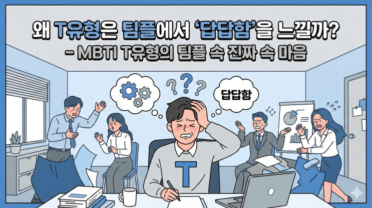  왜 T유형은 팀플에서 ‘답답함’을 느낄까? - MBTI T유형의 팀플 속 진짜 속마음