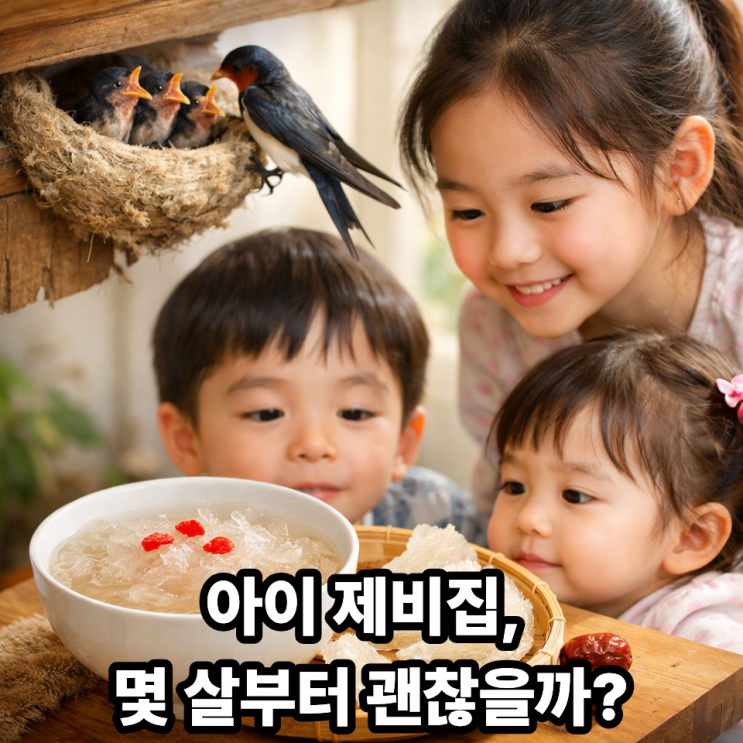  어린이 제비집 섭취 괜찮을까?｜연령별로 다른 기준과 주의사항 정리