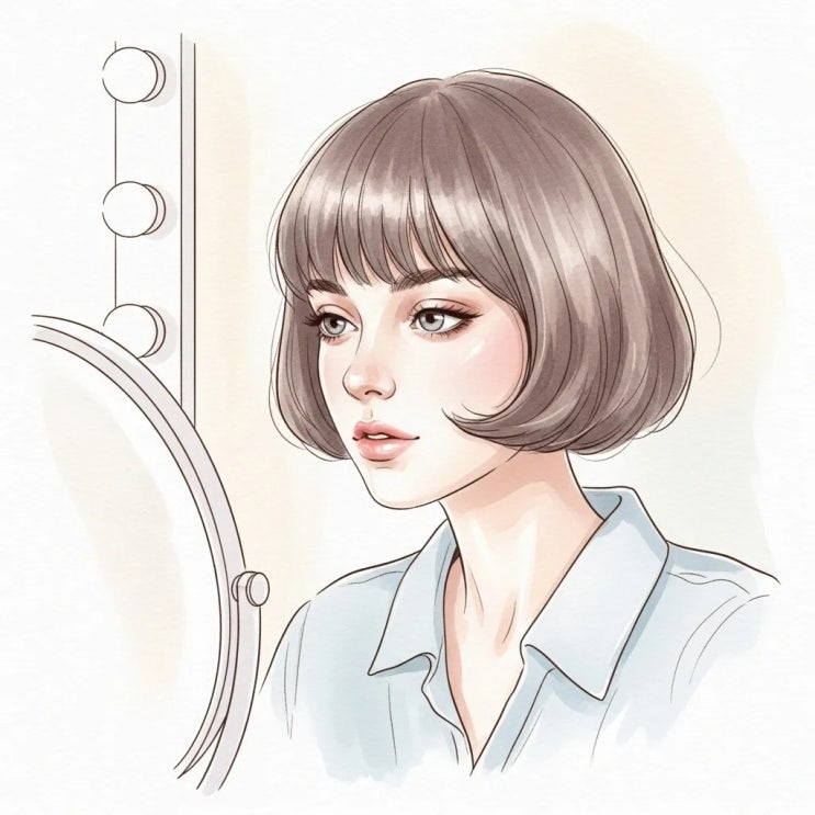  미용실 예약 폭주하는 사쿠라 단발 헤어스타일 포인트 분석