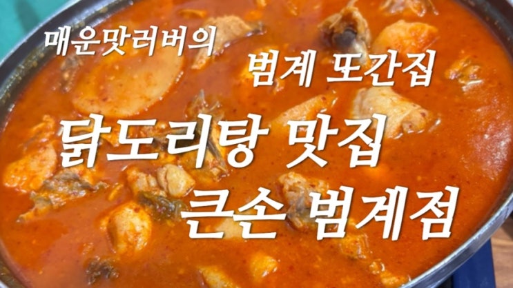  [범계맛집]안양 또간집 닭도리탕 잘하는 큰손 범계점