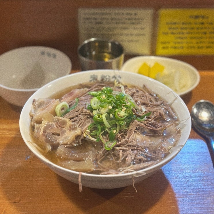  조용히 식사에 집중할 수 있는 베트남 쌀국수 맛집 미분당 서현점 차돌양지힘줄 쌀국수 가리비짜조 리뷰.