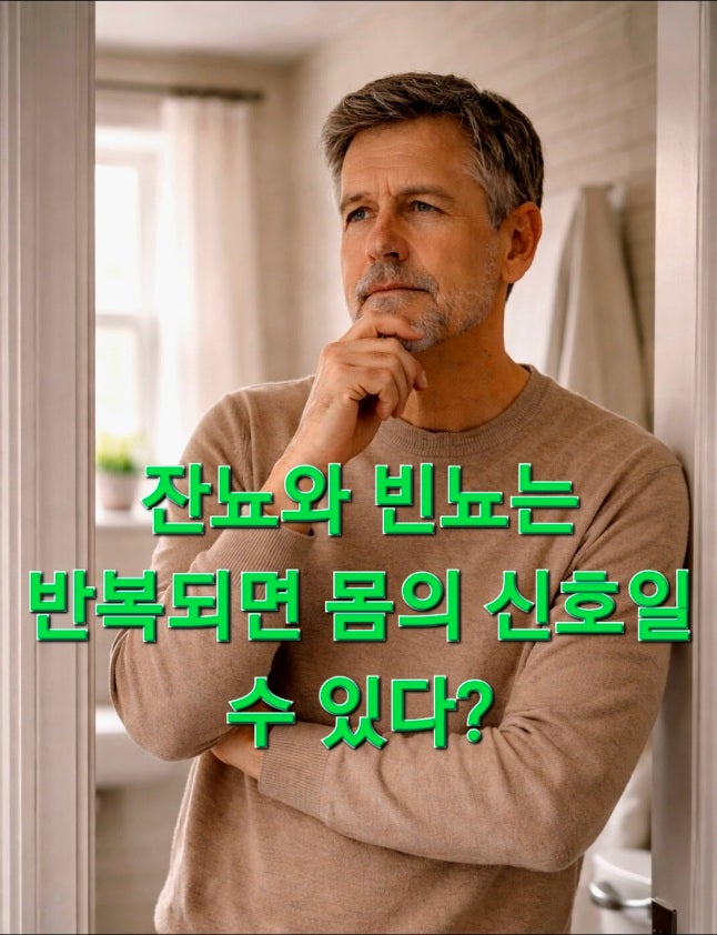 소변 후 개운하지 않다면? 잔뇨 빈뇨로 살펴보는 전립선 비대증 신호