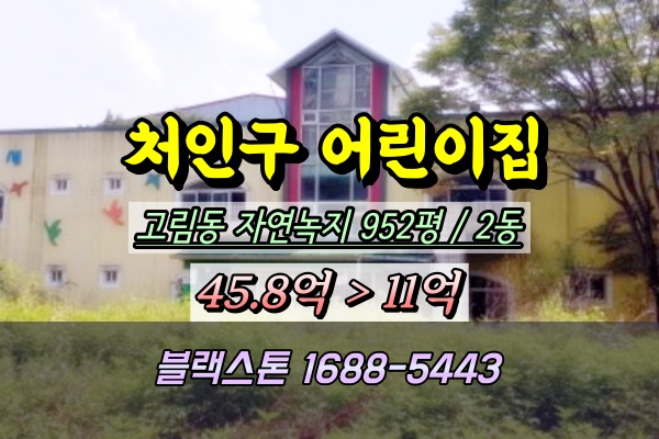  용인시 고림동 어린이집 경매 처인구 1천평 2023타경72440