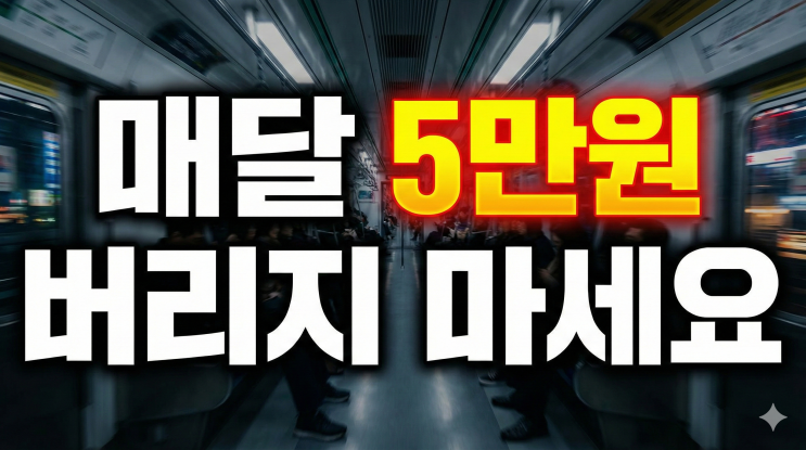  매달 교통비로 10만원 넘게 쓰는데, K-패스 하나로 절반 가까이 돌려받을 수 있다는 사실 알고 계셨나요?